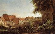 Jean Baptiste Camille  Corot View of the Colosseum from the Farnese Gardens oil painting reproduction